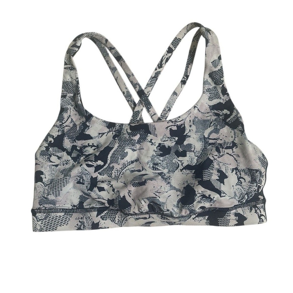 Lululemon Women's Blue, Gray,‎ Pink Strappy Racerback Sports Bra Size S/M